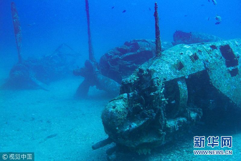 法国:潜水员在深海发现二战美国战斗机残骸
