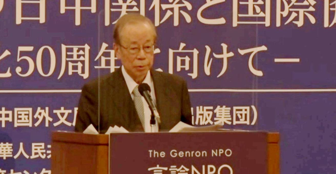日本前首相福田康夫鼓吹日美和中国对抗是愚者的思维方式